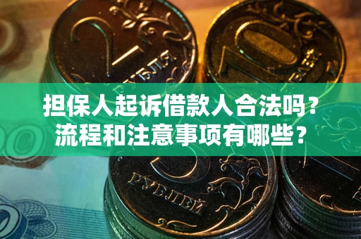 济南担保人起诉借款人合法吗？流程和注意事项有哪些？