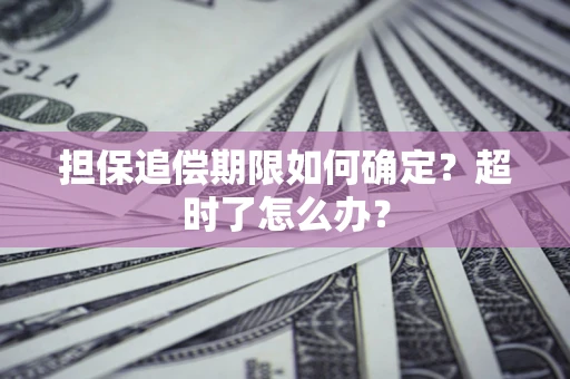 济南担保追偿期限如何确定？超时了怎么办？