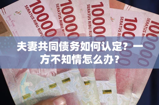 济南夫妻共同债务如何认定？一方不知情怎么办？