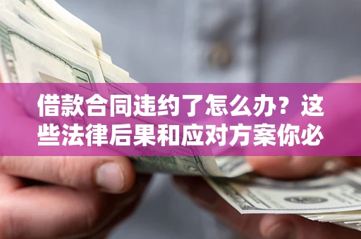 济南借款合同违约了怎么办？这些法律后果和应对方案你必须知道