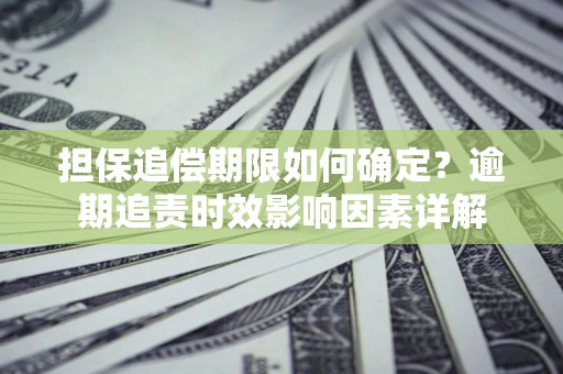 济南担保追偿期限如何确定？逾期追责时效影响因素详解